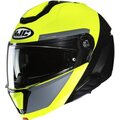 HJC i91 Bina Musta/Fluo Keltainen MC3H