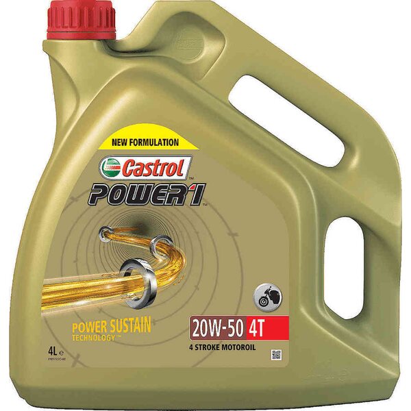 Castrol Power 1 4T 20W-50 Moottoriöljy 4L