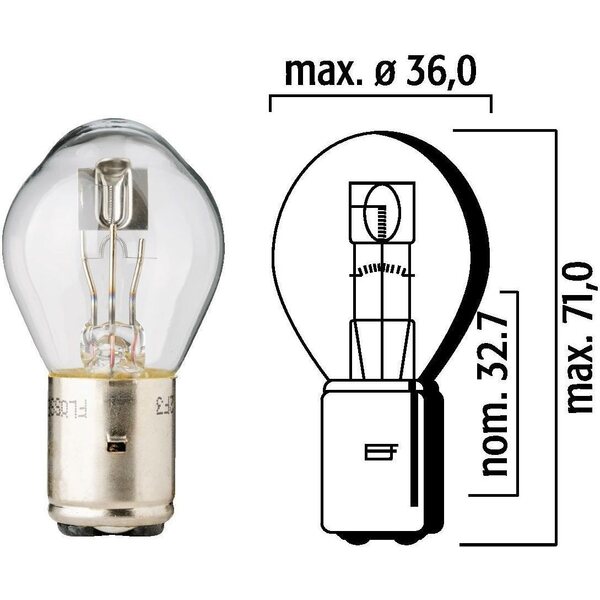 Flösser R Polttimo 12V 45/40W BA20d